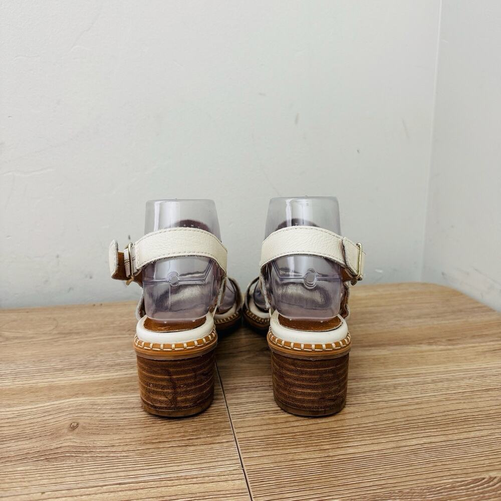 Pikolinos Blanes White And Brown Leather Sandal Women’s Size 6.5 - Picture 7 of 11